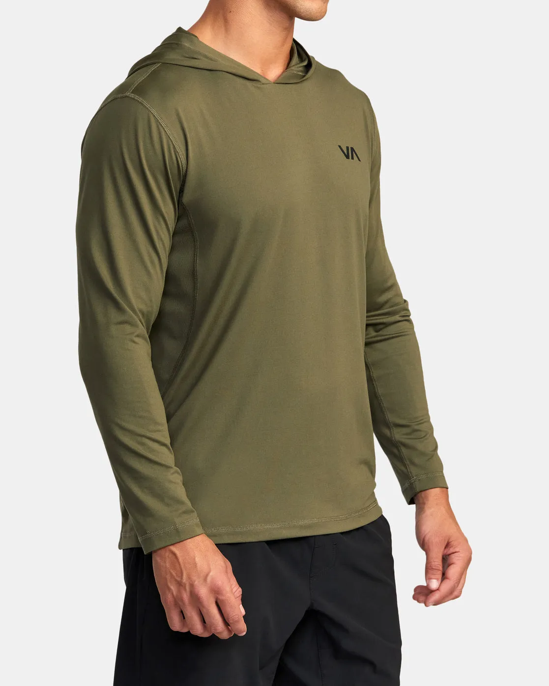 Sport Vent Technical Hooded Top - Olive