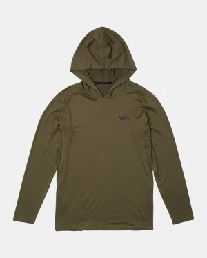 Sport Vent Technical Hooded Top - Olive