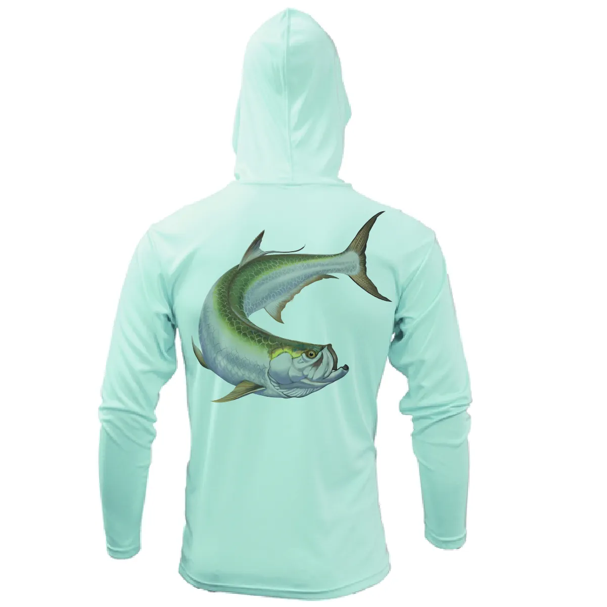 Tarpon Springs, FL Action Tarpon Long Sleeve UPF 50  Dry-Fit Hoodie