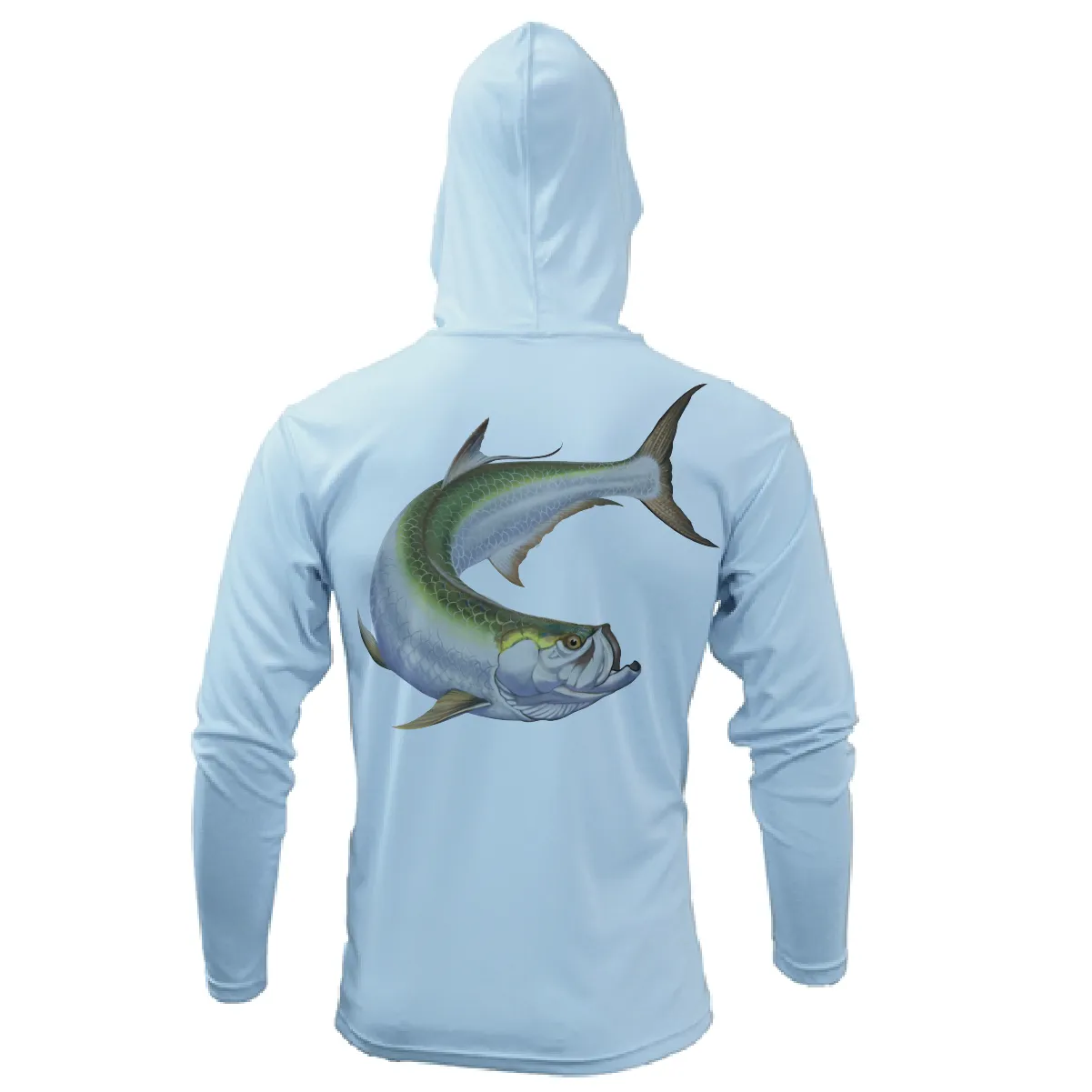 Tarpon Springs, FL Action Tarpon Long Sleeve UPF 50  Dry-Fit Hoodie