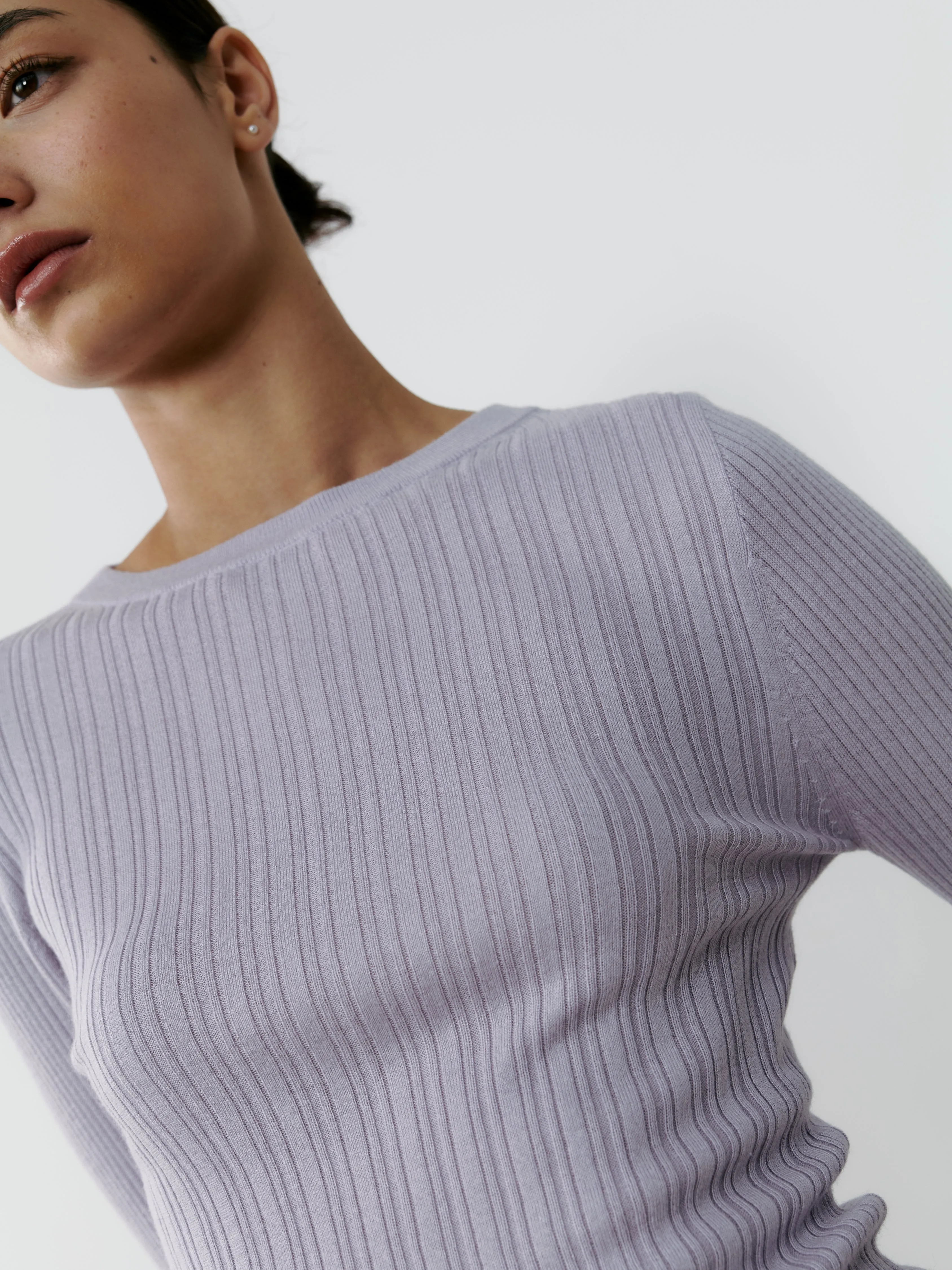 THE SILK RIBBED BOATNECK - HELIOS