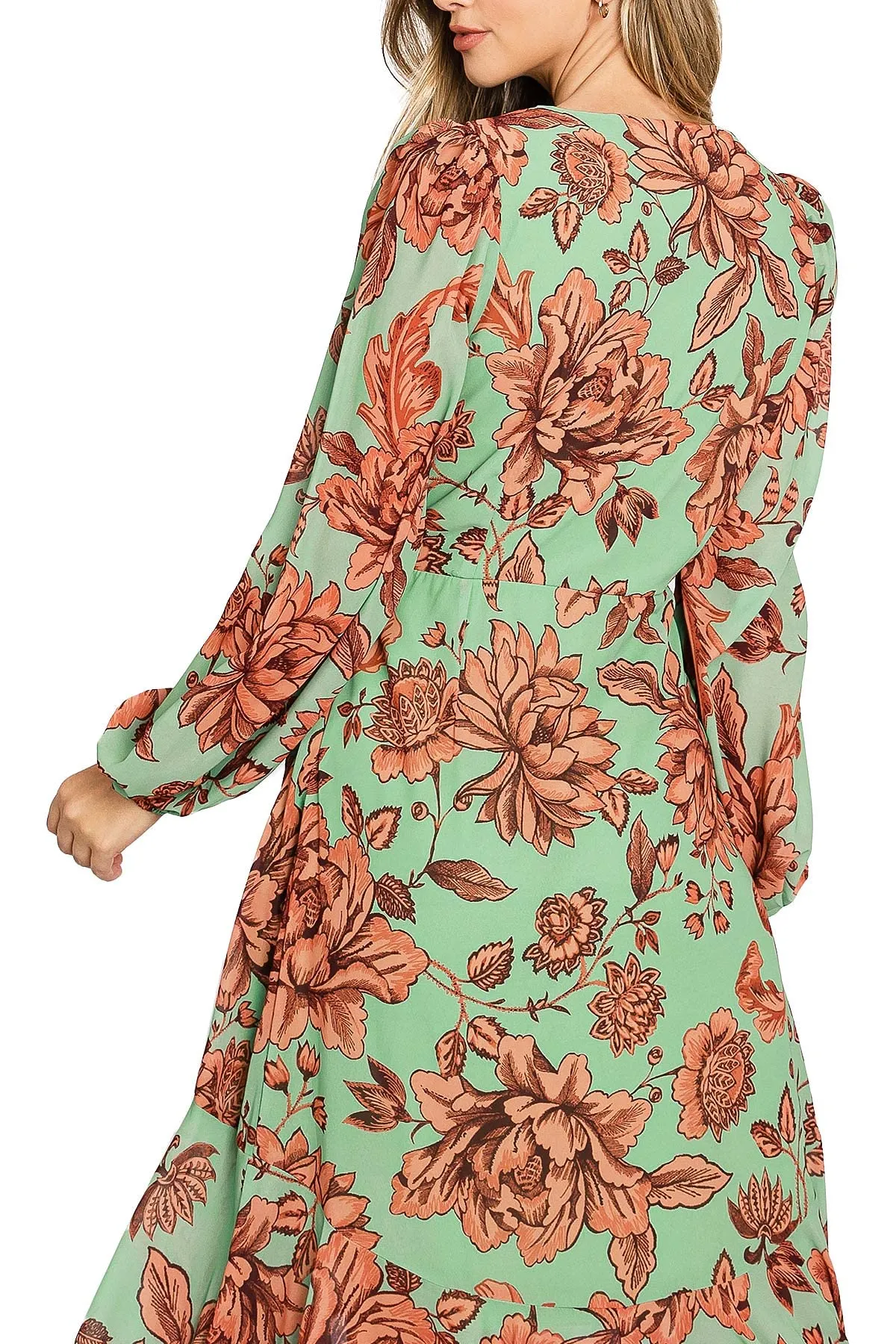 Wild Peony Hi-Lo Dress