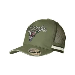 Wrangler Utah High Profile Trucker Cap - Olive